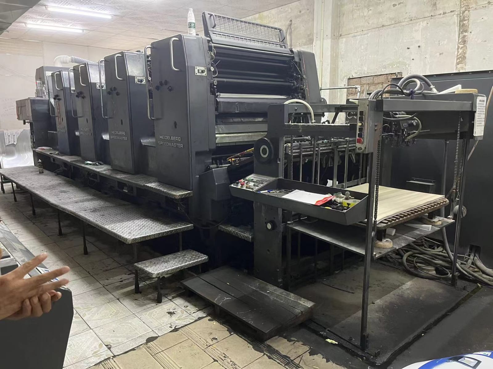 1991 Heidelberg SM 102V 4 Color 28x40 Size Offset Printing Machine 